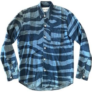 Our Legacy - Blue Zebra Long Sleeve button up, Size 46